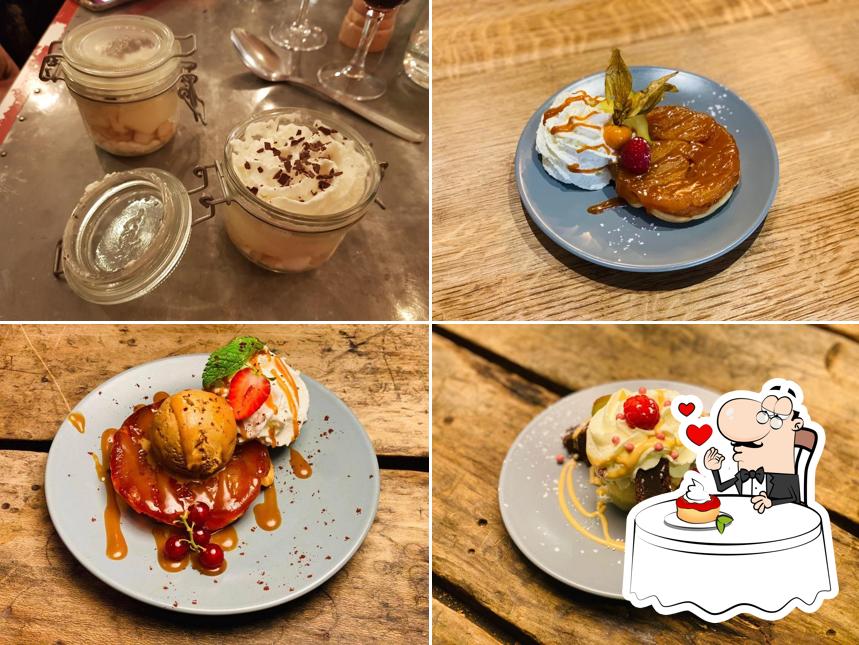 Le vintage propose une variété de desserts