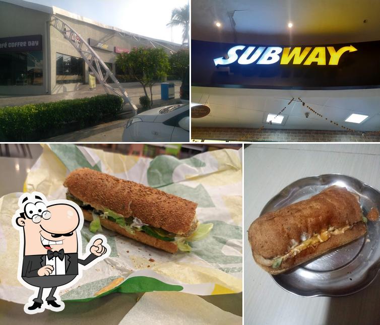 The restaurant's exterior and food
