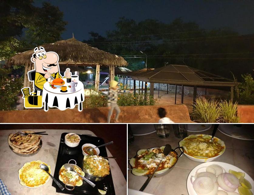 Check out the image depicting food and exterior at Farm Ville Garden Restaurant