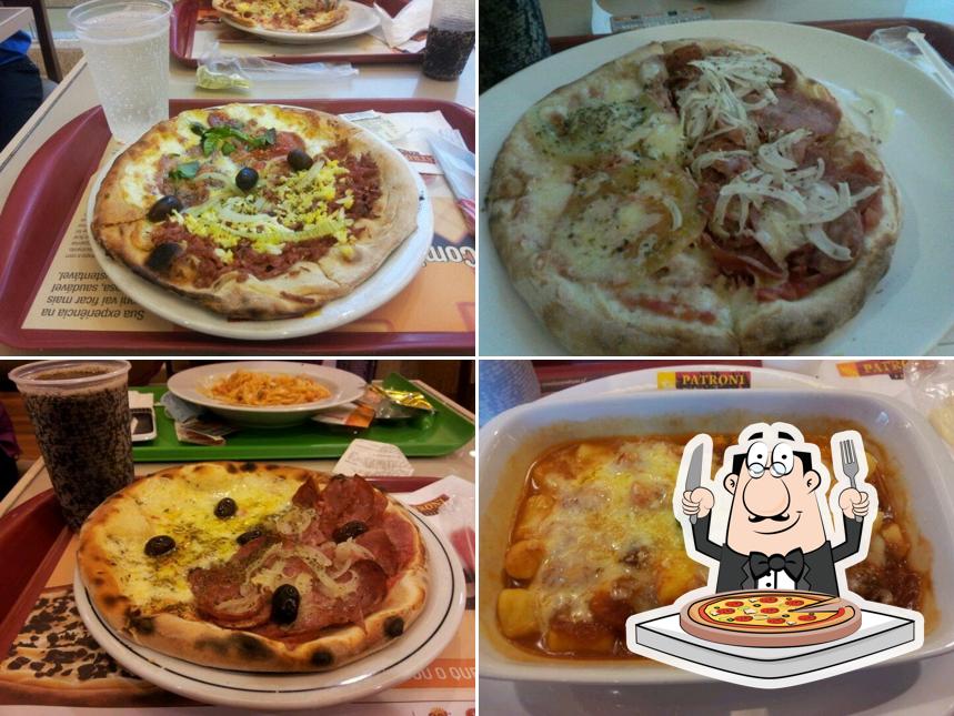 Escolha diferentes tipos de pizza