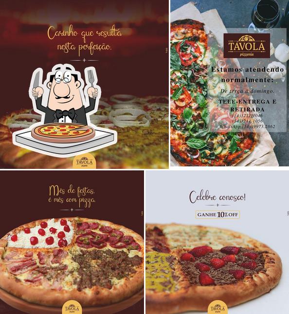 Consiga pizza no Távola Pizzaria