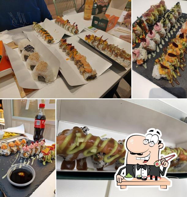 Scegli le diverse opzioni di sushi