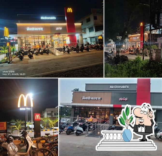 The exterior of McDonald's