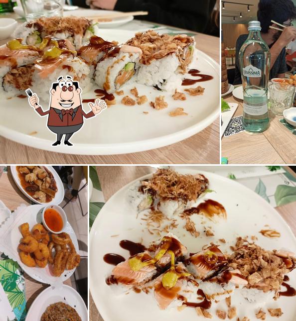 Platti al Linger on sushi - San Miniato