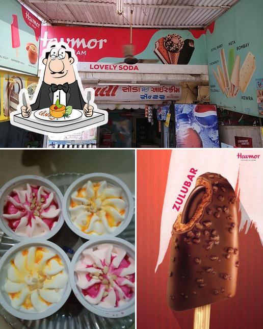 Food at LOVELY soda HOCCO Ice Cream HAVMOR ice cream