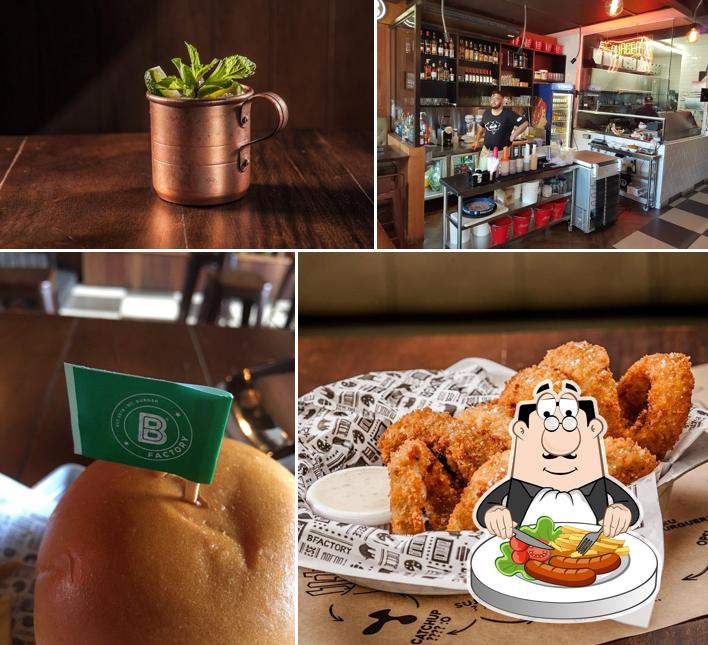 Platos en B Factory Hamburgueria