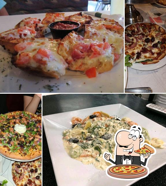 Get pizza at Stevarino's Italian Eatery