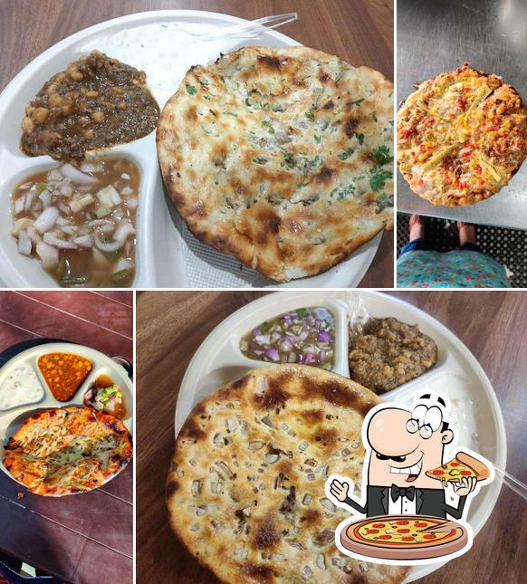Get pizza at Aamritsari Kulccha Corner