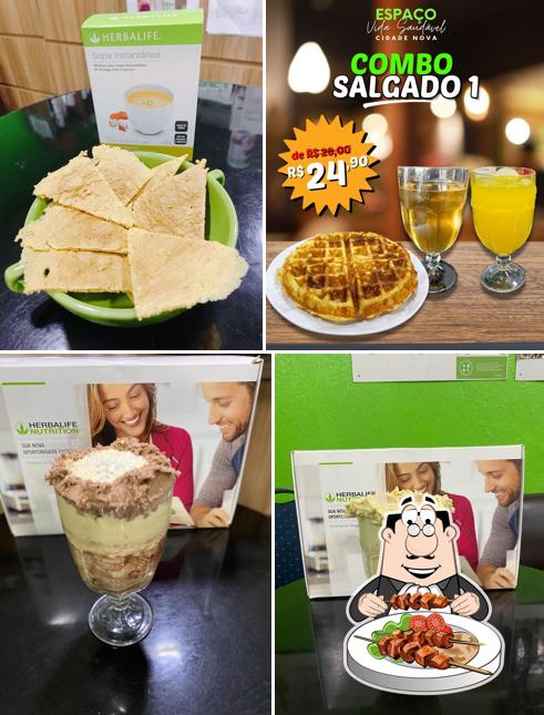 Comida em Espaco Slimfit Herbalife Shake-NRG-Chá Verde-Espaco Vida Saudavel-Garrafa-Aceleradora-Seca Barriga-Bebida funcionais-fibras