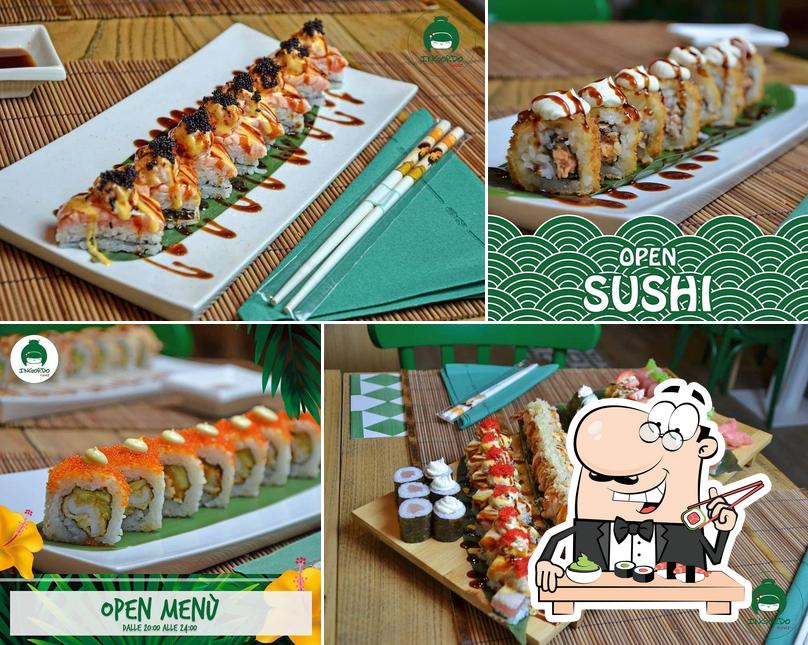 Scegli le varie opzioni di sushi