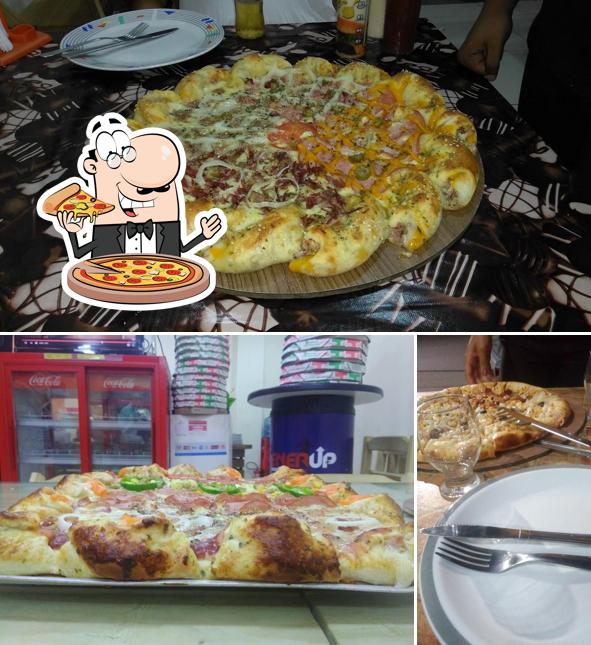 No Tina's Pizzaria & Restaurante, você pode provar pizza