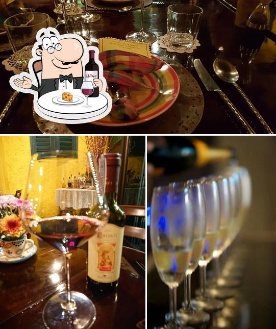 It’s nice to enjoy a glass of wine at La Gaetana Restaurant