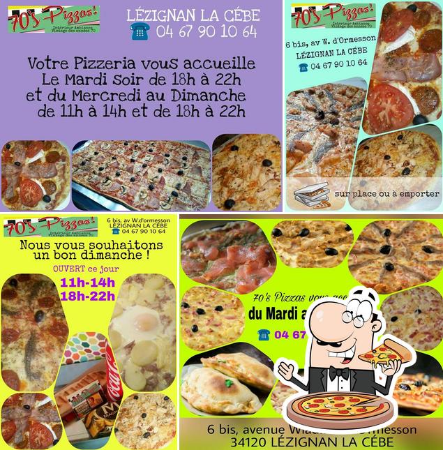 Try out pizza at 70's PIZZAS