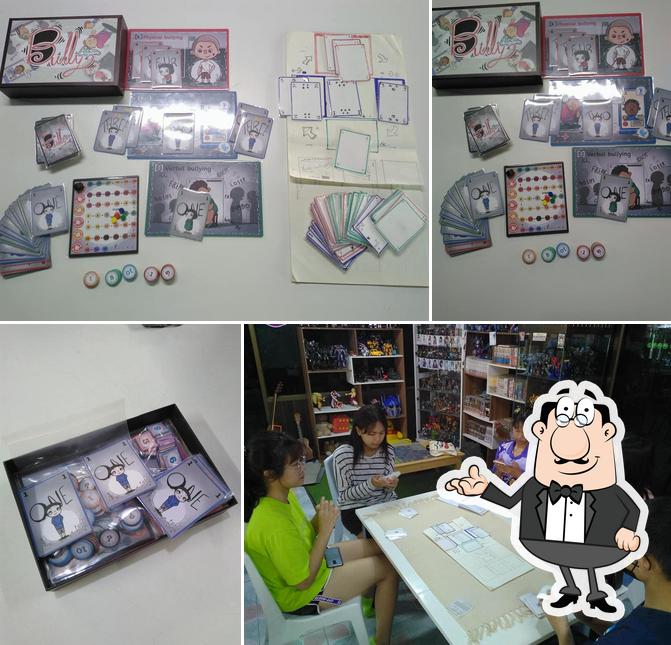 El interior de Level Up+ Board Game Cafe