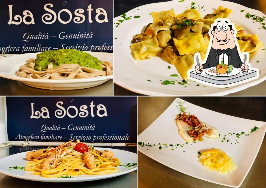Platti al Trattoria La Sosta