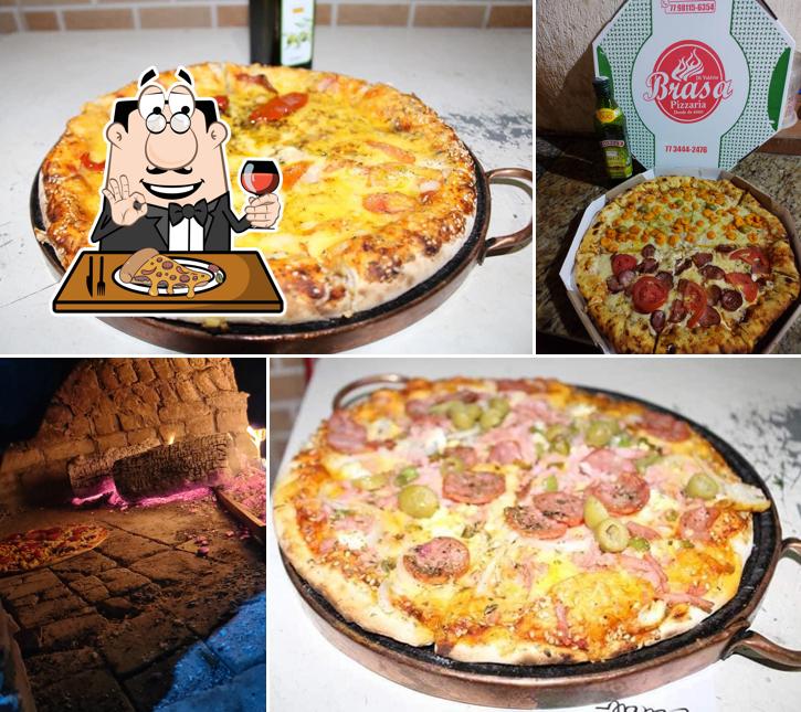Experimente pizza no Pizzaria À Brasa