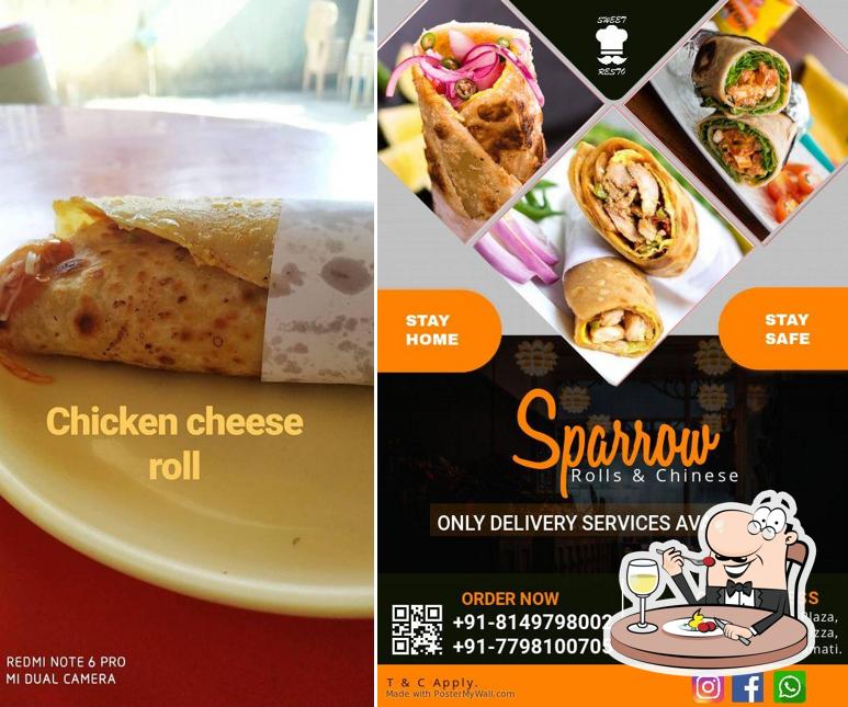 Meals at Sparrow Rolls, Momos & More…