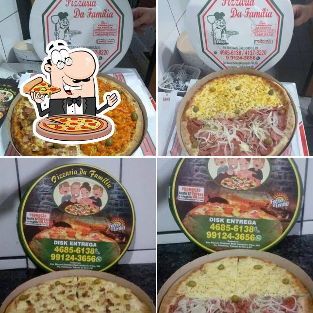 Consiga pizza no pizzaria da família