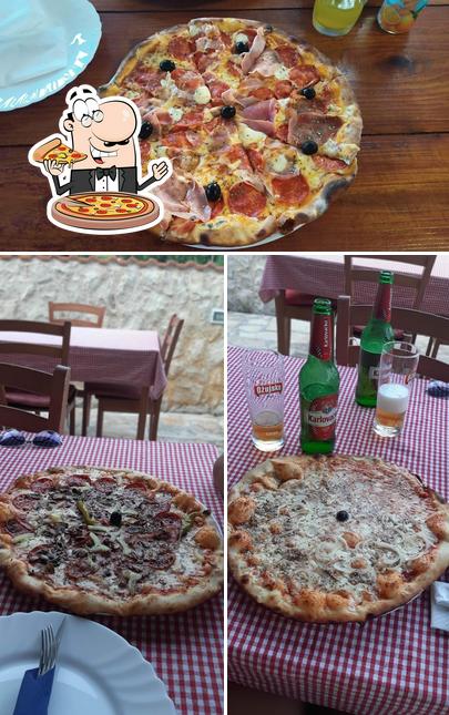 Choisissez des pizzas à Pizzeria Madonna