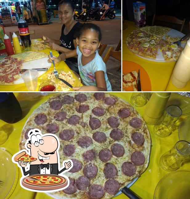 Escolha pizza no Atelie Da Pizza