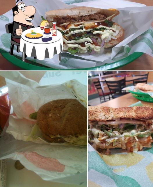 Experimente um hambúrguer no Subway