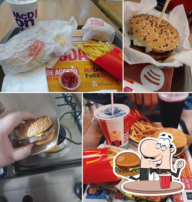 Peça um hambúrguer no Mc Donald's