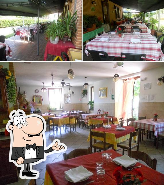 Gli interni di Trattoria La Roberta