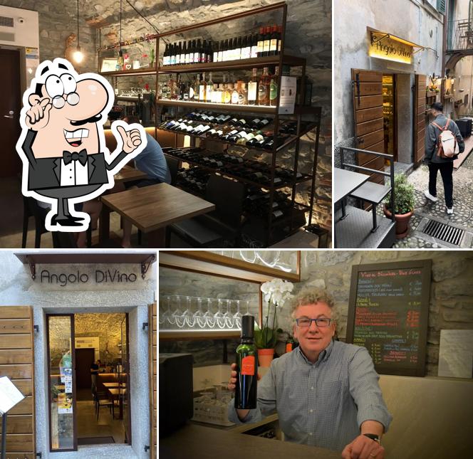 Gli interni di Angolo DiVino Enoteca Wine Bar