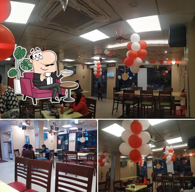 The interior of Domino's Pizza Christianpatty, Nagaon