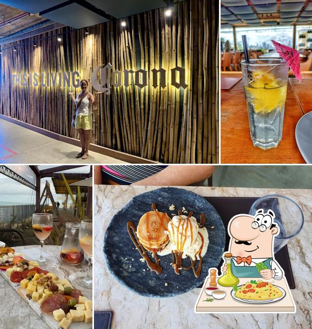 Comida em Cais Rooftop Lounge Bar