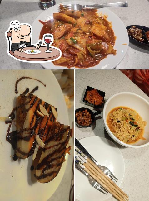 Food at Kia's Cafe Delicious Korean