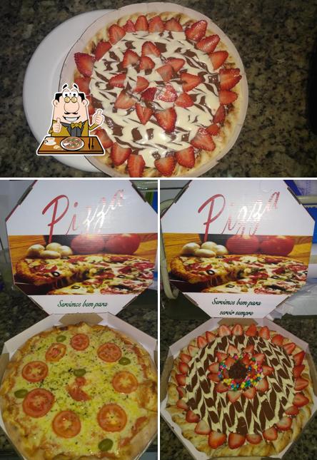 Escolha diferentes variedades de pizza