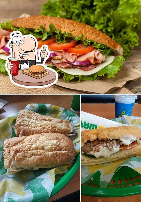 Consiga um hambúrguer no Subway