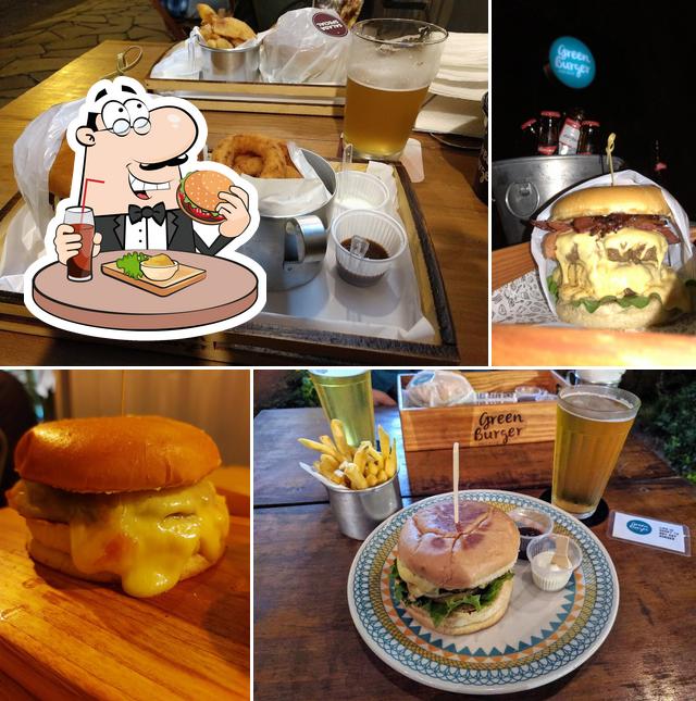 Green Burger and Beer
