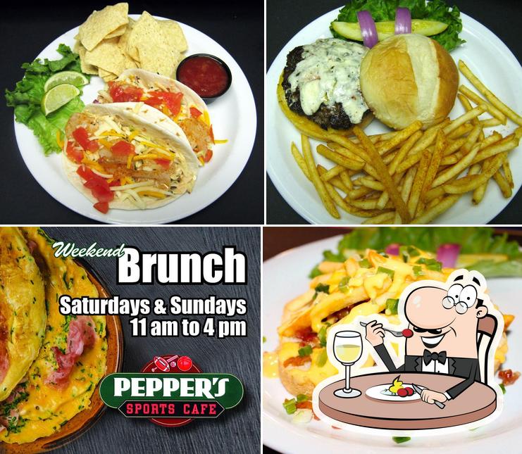 Menu of Pepper's Sports Cafe, Fargo reviews and ratings