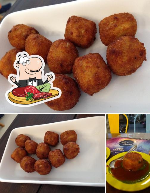 Get meat dishes at First Crush