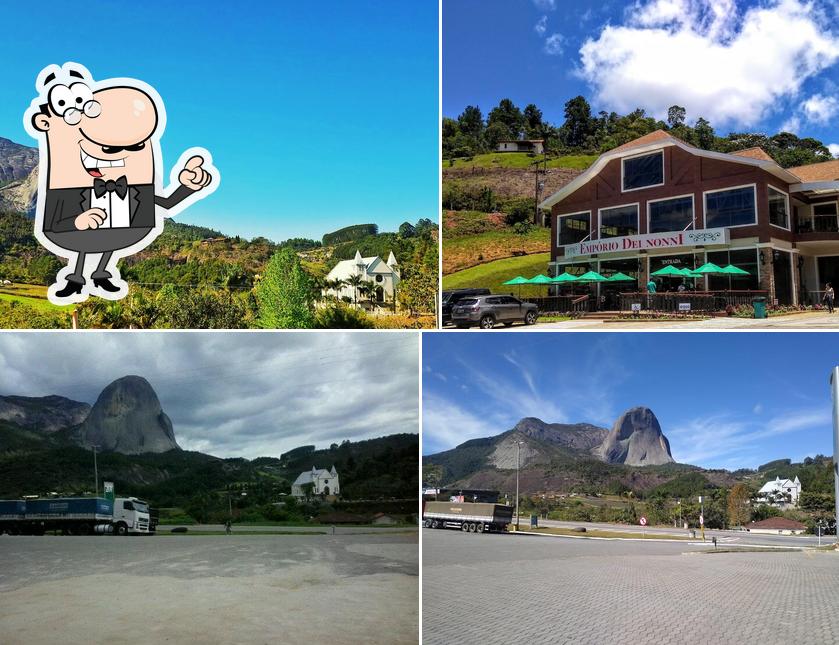 Desfrute da vista da área externa do Empório Dei Nonni