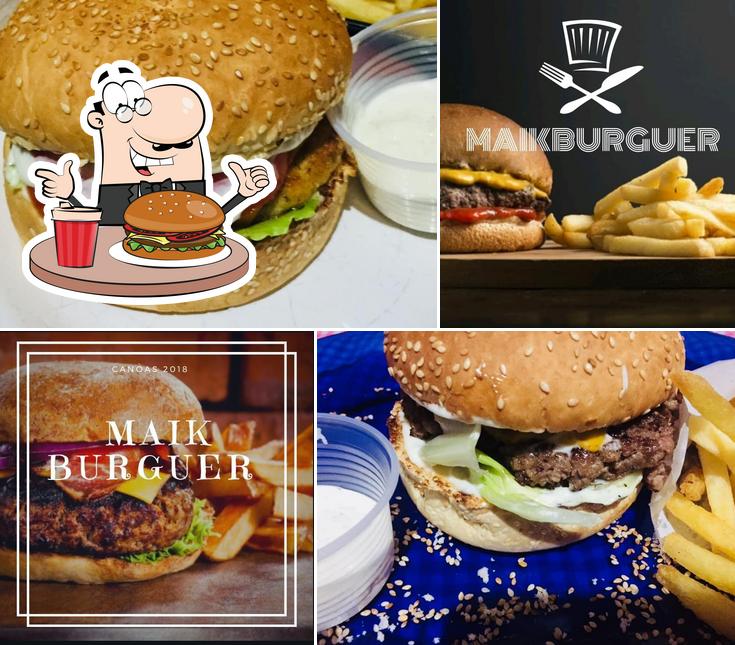 Delicie-se com um hambúrguer no Maikburguer