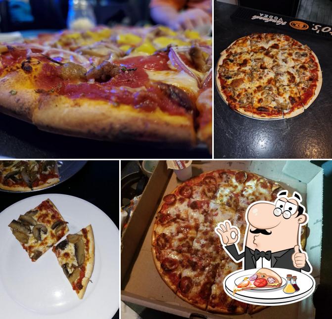 Order pizza at Pat's Pizza & Pub