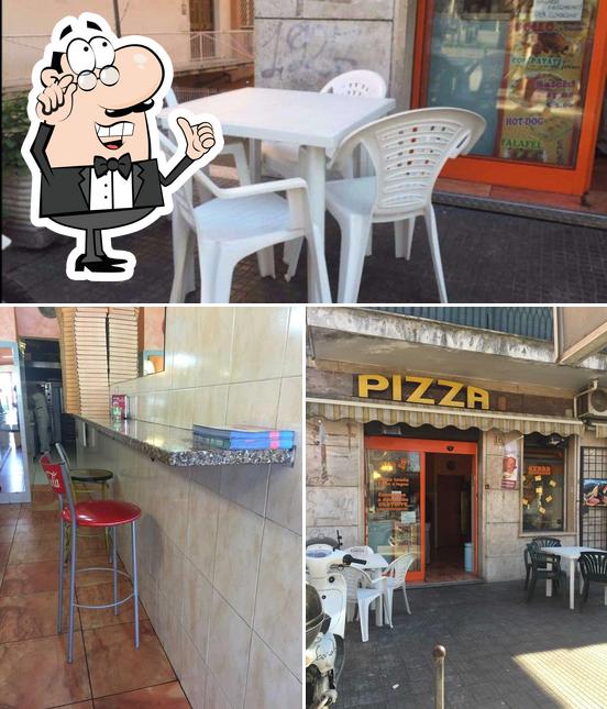 Gli interni di Il Re della Pizza