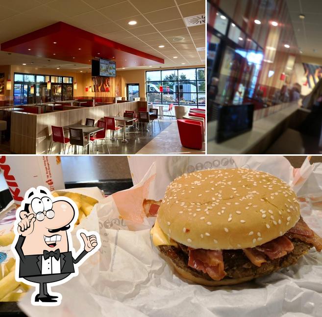 Voici l’image affichant la intérieur et burger sur Burger King