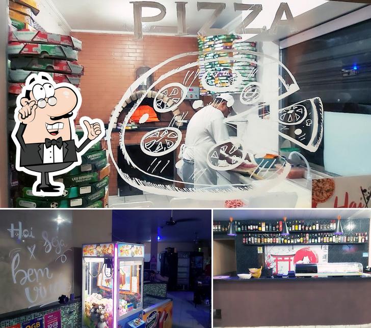 O interior do Hai Pizza & Sushi Bar