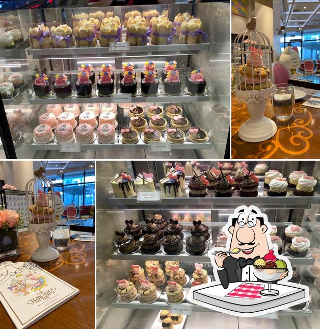 "Hello Kitty Cafe" представляет гостям большой выбор сладких блюд