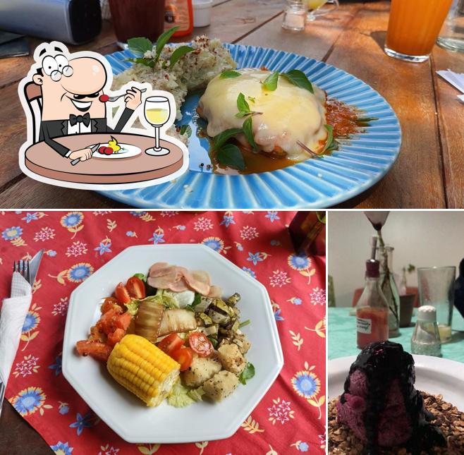 Comida em Passiflora Cantina Vegetariana (opções veganas)