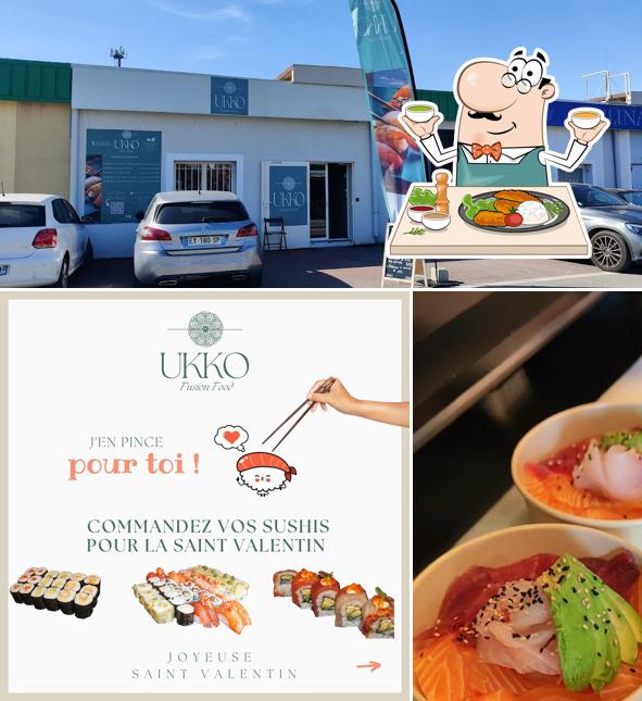 UKKO Sushis - Fusion Food se distingue par sa nourriture et extérieur