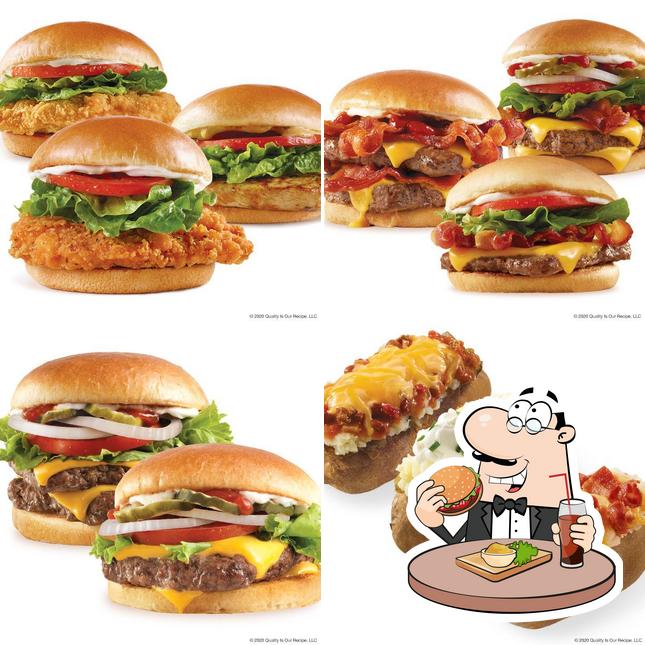 Попробуйте гамбургеры в "Wendy's"