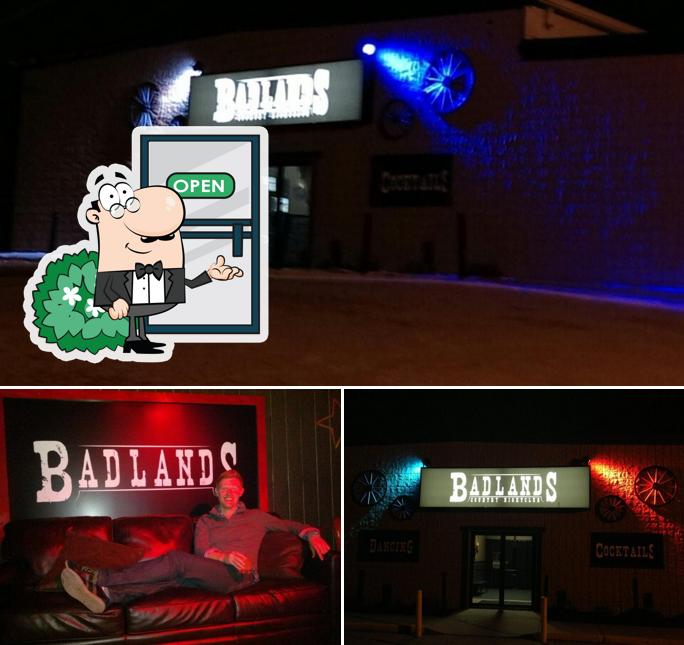 Badlands Country Nightclub is distinguished by exterior and interior