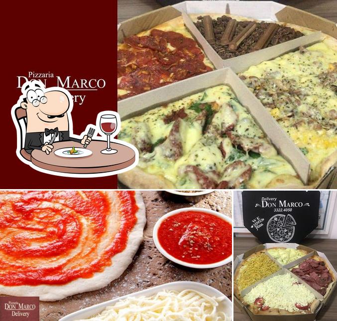 Comida em Don Marco Pizzaria