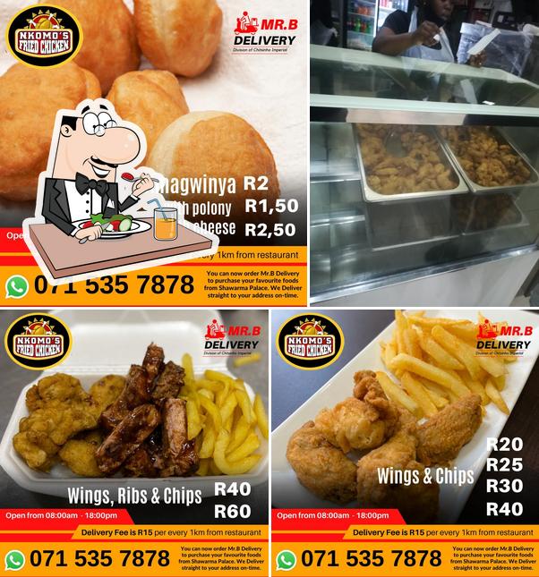 Meals at Nkomo fried chicken