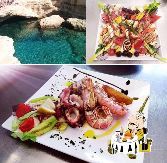 Dai un’occhiata alla foto che presenta la cibo e esterno di GustoMare